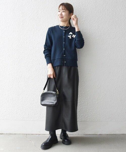 SHIPS / シップス カーディガン・ボレロ | SHIPS any:〈洗濯機可能〉裏起毛 ビジュー コンパクト スナップ カーディガン | 詳細23