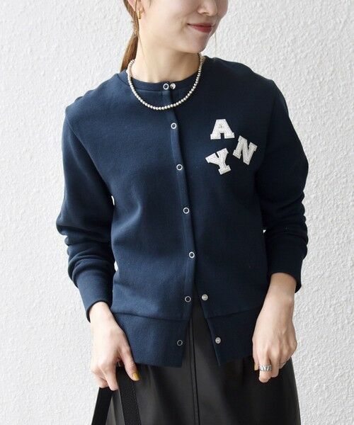 SHIPS / シップス カーディガン・ボレロ | SHIPS any:〈洗濯機可能〉裏起毛 ビジュー コンパクト スナップ カーディガン | 詳細25