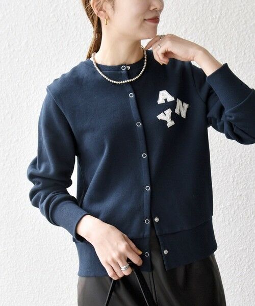 SHIPS / シップス カーディガン・ボレロ | SHIPS any:〈洗濯機可能〉裏起毛 ビジュー コンパクト スナップ カーディガン | 詳細29