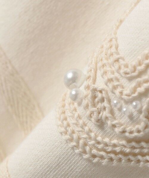 SHIPS / シップス スウェット | SHIPS any:〈洗濯機可能〉裏起毛 パールモチーフ 刺繍 ワイド スウェット | 詳細12