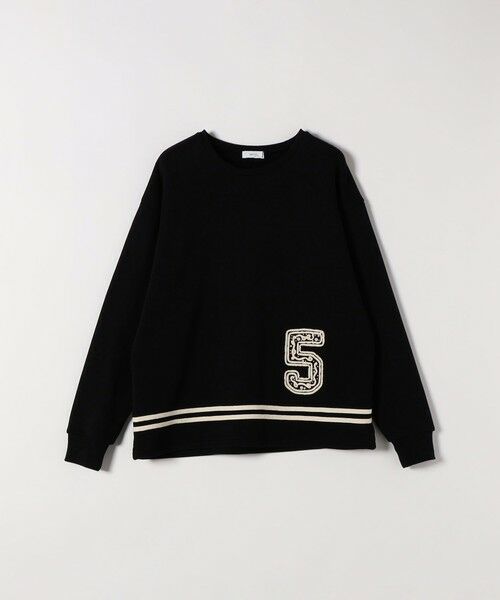 SHIPS / シップス スウェット | SHIPS any:〈洗濯機可能〉裏起毛 パールモチーフ 刺繍 ワイド スウェット | 詳細20