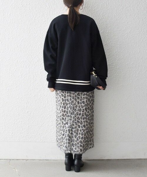 SHIPS / シップス スウェット | SHIPS any:〈洗濯機可能〉裏起毛 パールモチーフ 刺繍 ワイド スウェット | 詳細14