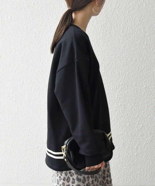 SHIPS / シップス スウェット | SHIPS any:〈洗濯機可能〉裏起毛 パールモチーフ 刺繍 ワイド スウェット | 詳細17