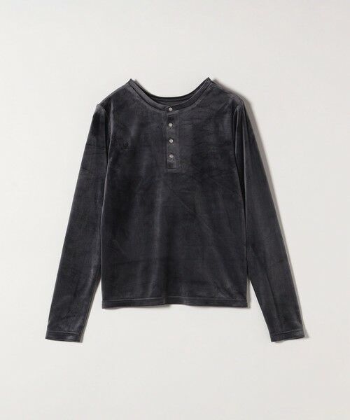 SHIPS / シップス カットソー（半袖以外） | SHIPS any:〈洗濯機可能〉ポリエステル ベロア 2way ヘンリーネック プルオーバー | 詳細9