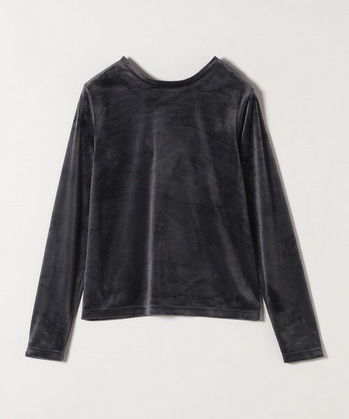 SHIPS / シップス カットソー（半袖以外） | SHIPS any:〈洗濯機可能〉ポリエステル ベロア 2way ヘンリーネック プルオーバー | 詳細13