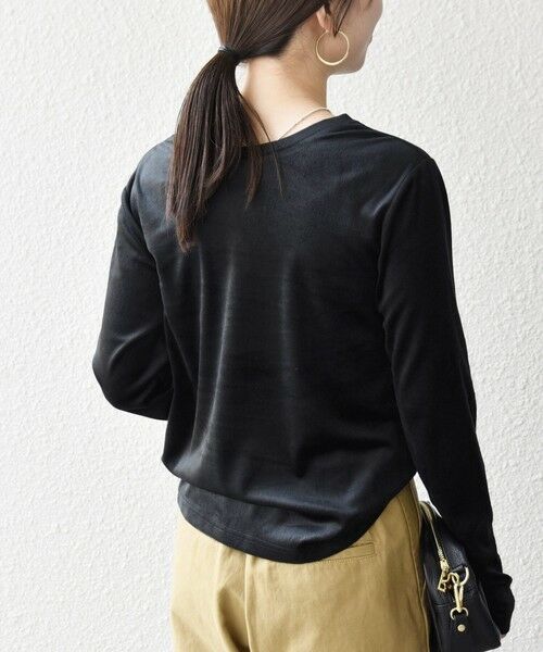 SHIPS / シップス カットソー（半袖以外） | SHIPS any:〈洗濯機可能〉ポリエステル ベロア 2way ヘンリーネック プルオーバー | 詳細19