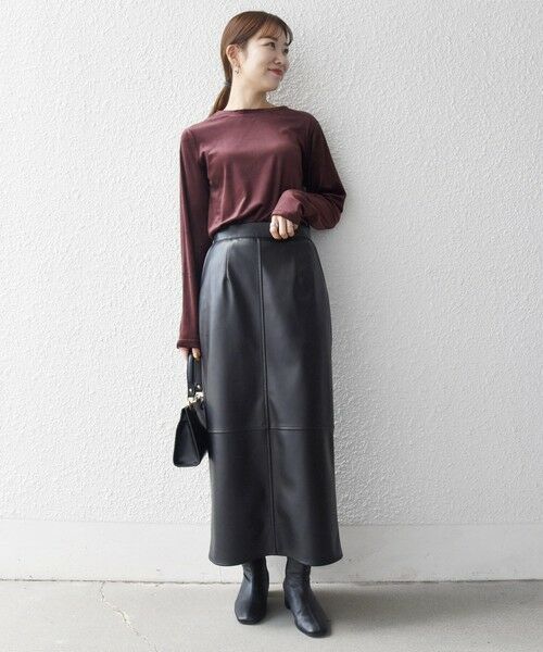 SHIPS / シップス カットソー（半袖以外） | SHIPS any:〈洗濯機可能〉ポリエステル ベロア 2way ヘンリーネック プルオーバー | 詳細24