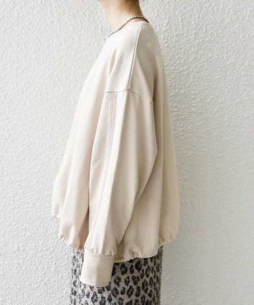 SHIPS / シップス スウェット | SHIPS any:〈洗濯機可能〉裏毛 バイカラー ドロスト ルーズ スウェット プルオーバー | 詳細11