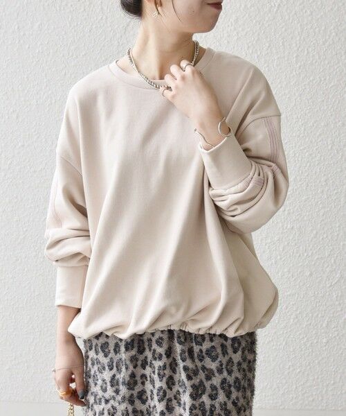 SHIPS / シップス スウェット | SHIPS any:〈洗濯機可能〉裏毛 バイカラー ドロスト ルーズ スウェット プルオーバー | 詳細4