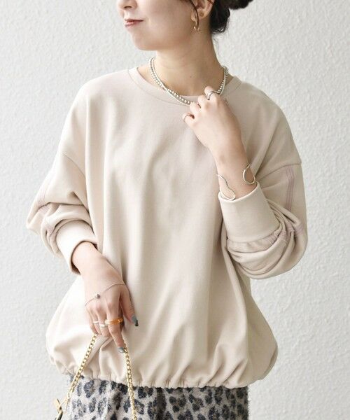 SHIPS / シップス スウェット | SHIPS any:〈洗濯機可能〉裏毛 バイカラー ドロスト ルーズ スウェット プルオーバー | 詳細7