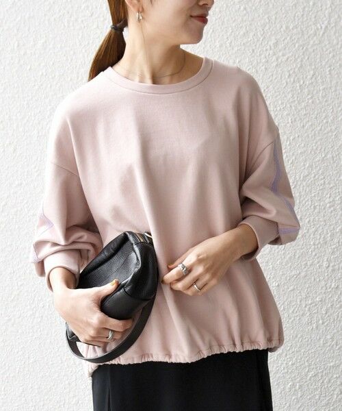 SHIPS / シップス スウェット | SHIPS any:〈洗濯機可能〉裏毛 バイカラー ドロスト ルーズ スウェット プルオーバー | 詳細17