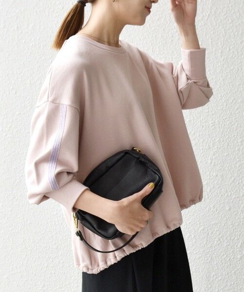 SHIPS / シップス スウェット | SHIPS any:〈洗濯機可能〉裏毛 バイカラー ドロスト ルーズ スウェット プルオーバー | 詳細18