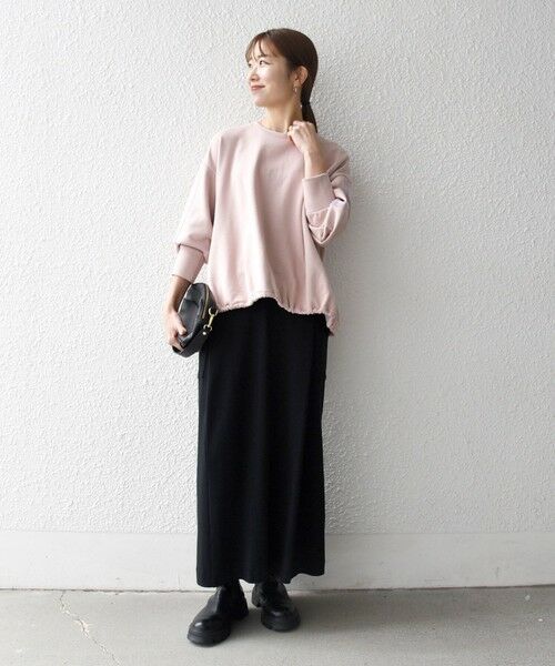 SHIPS / シップス スウェット | SHIPS any:〈洗濯機可能〉裏毛 バイカラー ドロスト ルーズ スウェット プルオーバー | 詳細15