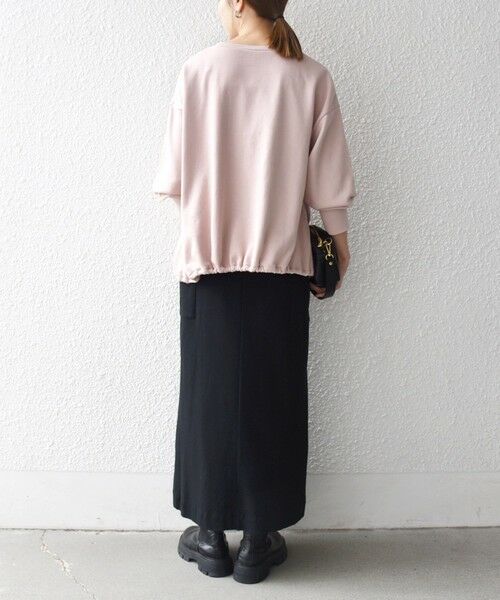 SHIPS / シップス スウェット | SHIPS any:〈洗濯機可能〉裏毛 バイカラー ドロスト ルーズ スウェット プルオーバー | 詳細16