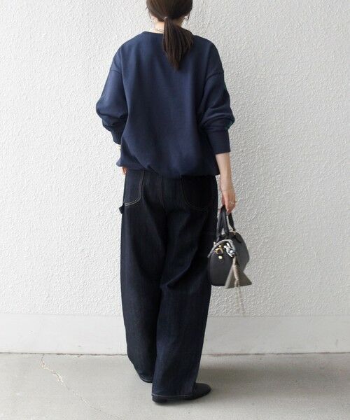 SHIPS / シップス スウェット | SHIPS any:〈洗濯機可能〉裏毛 バイカラー ドロスト ルーズ スウェット プルオーバー | 詳細25