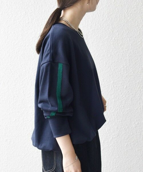 SHIPS / シップス スウェット | SHIPS any:〈洗濯機可能〉裏毛 バイカラー ドロスト ルーズ スウェット プルオーバー | 詳細27