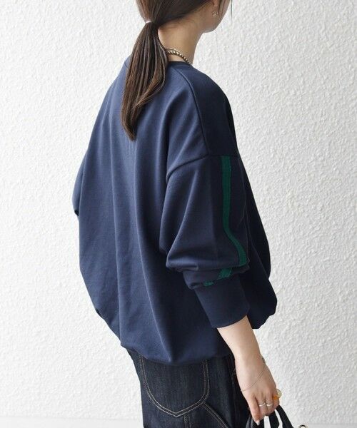 SHIPS / シップス スウェット | SHIPS any:〈洗濯機可能〉裏毛 バイカラー ドロスト ルーズ スウェット プルオーバー | 詳細28