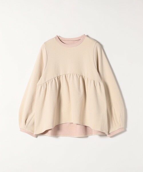 SHIPS / シップス スウェット | 《予約》SHIPS any:〈洗濯機可能〉裏毛 バイカラー ペプラム スウェット プルオーバー | 詳細8