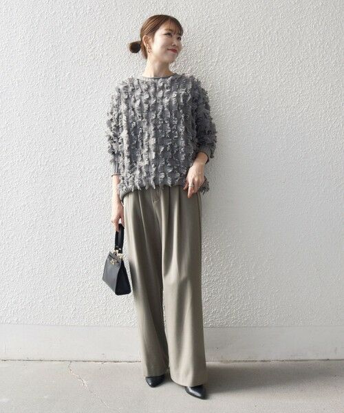 SHIPS / シップス その他パンツ | SHIPS any:〈洗濯機可能〉ウォーム ストレッチ ハイウエスト 2タック パンツ | 詳細1