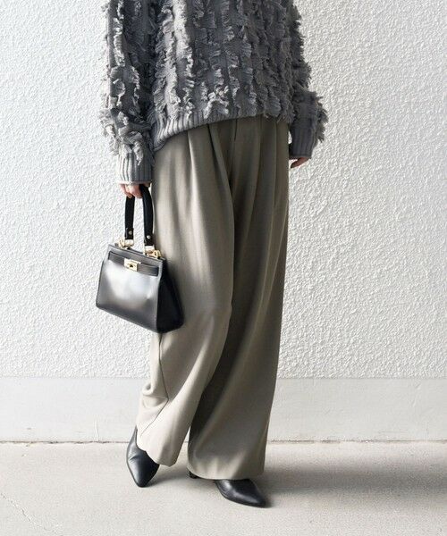 SHIPS / シップス その他パンツ | SHIPS any:〈洗濯機可能〉ウォーム ストレッチ ハイウエスト 2タック パンツ | 詳細4