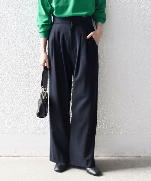 SHIPS / シップス その他パンツ | SHIPS any:〈洗濯機可能〉ウォーム ストレッチ ハイウエスト 2タック パンツ | 詳細21