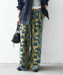 SHIPS / シップス その他パンツ | SHIPS any:〈手洗い可能〉フラワー オパール タック セミワイド イージー パンツ