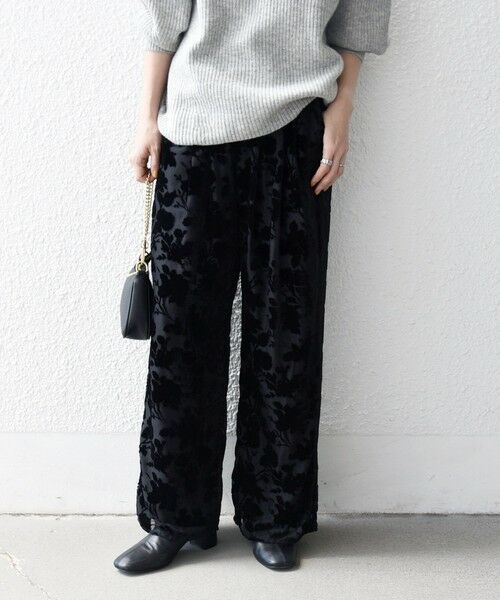 SHIPS / シップス その他パンツ | SHIPS any:〈手洗い可能〉フラワー オパール タック セミワイド イージー パンツ | 詳細9