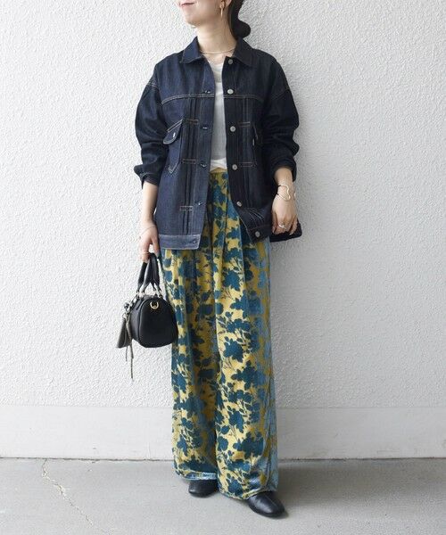 SHIPS / シップス その他パンツ | SHIPS any:〈手洗い可能〉フラワー オパール タック セミワイド イージー パンツ | 詳細12