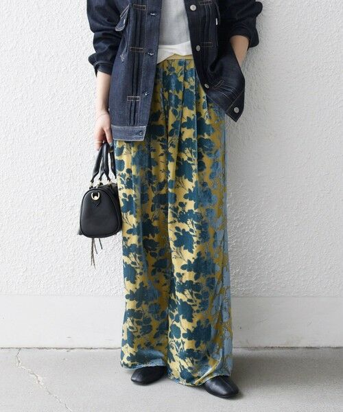 SHIPS / シップス その他パンツ | SHIPS any:〈手洗い可能〉フラワー オパール タック セミワイド イージー パンツ | 詳細19