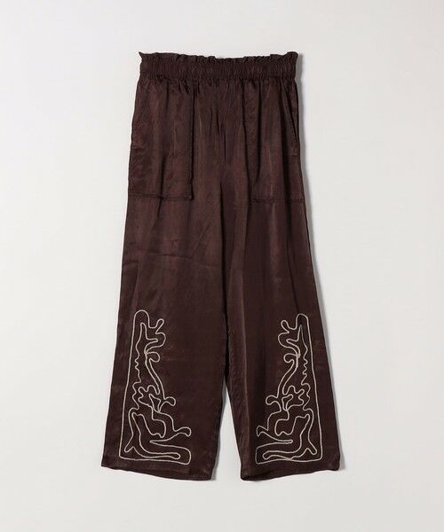 SHIPS / シップス その他パンツ | SHIPS any:〈洗濯機可能〉サテン 刺繍 ストレート イージー パンツ | 詳細16