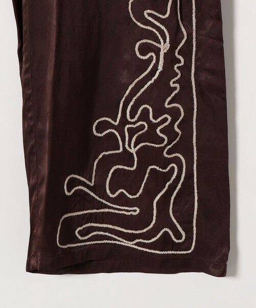 SHIPS / シップス その他パンツ | SHIPS any:〈洗濯機可能〉サテン 刺繍 ストレート イージー パンツ | 詳細18