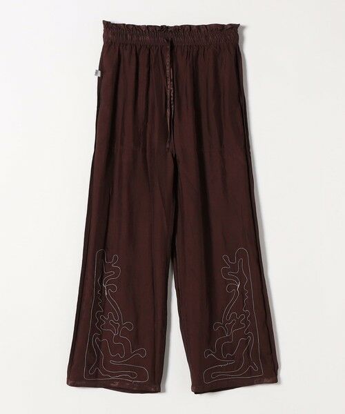 SHIPS / シップス その他パンツ | SHIPS any:〈洗濯機可能〉サテン 刺繍 ストレート イージー パンツ | 詳細21