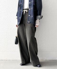 SHIPS / シップス チノ・ワークパンツ | SHIPS any:〈洗濯機可能〉ドロスト イージー ワイド ストレート ベイカー パンツ