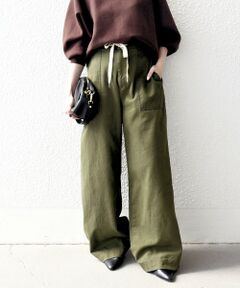 SHIPS / シップス チノ・ワークパンツ | SHIPS any:〈洗濯機可能〉ドロスト イージー ワイド ストレート ベイカー パンツ