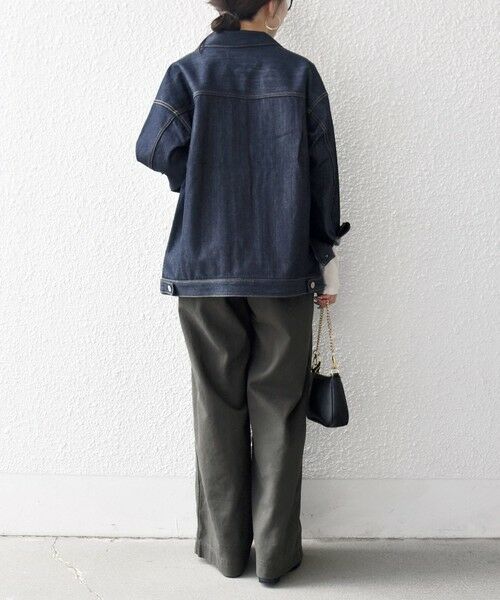 SHIPS / シップス チノ・ワークパンツ | SHIPS any:〈洗濯機可能〉ドロスト イージー ワイド ストレート ベイカー パンツ | 詳細2