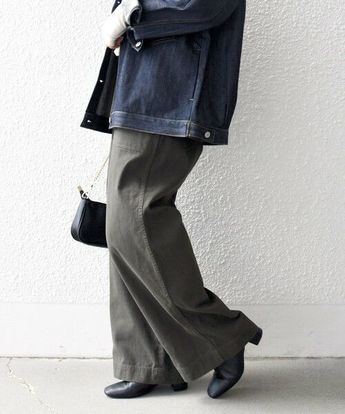 SHIPS / シップス チノ・ワークパンツ | SHIPS any:〈洗濯機可能〉ドロスト イージー ワイド ストレート ベイカー パンツ | 詳細5