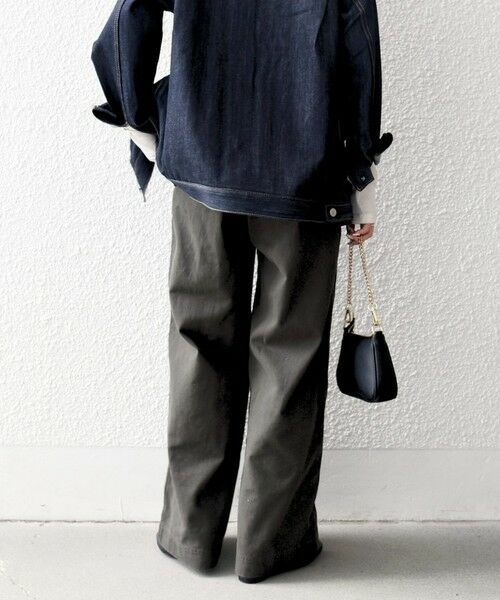 SHIPS / シップス チノ・ワークパンツ | SHIPS any:〈洗濯機可能〉ドロスト イージー ワイド ストレート ベイカー パンツ | 詳細6