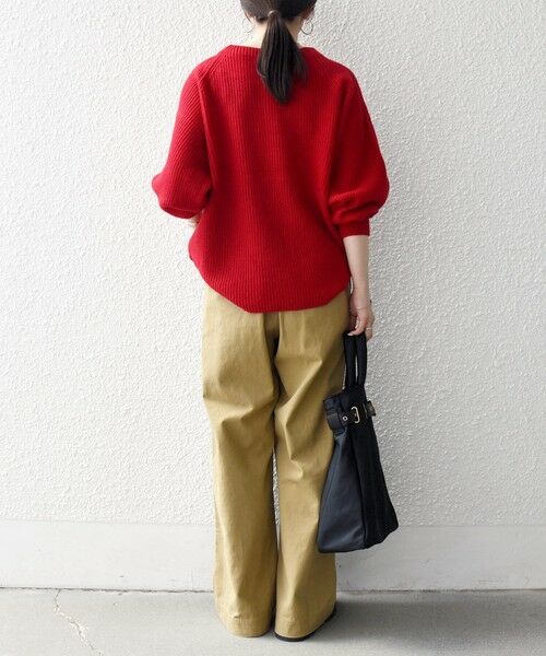 SHIPS / シップス チノ・ワークパンツ | SHIPS any:〈洗濯機可能〉ドロスト イージー ワイド ストレート ベイカー パンツ | 詳細16