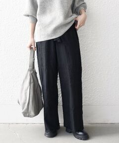 SHIPS / シップス その他パンツ | bon_meur:〈洗濯機可能〉ロゴ エンブロイダリー パッチワーク ワイド パンツ