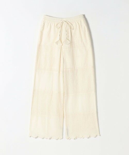 SHIPS / シップス その他パンツ | bon_meur:〈洗濯機可能〉ロゴ エンブロイダリー パッチワーク ワイド パンツ | 詳細6