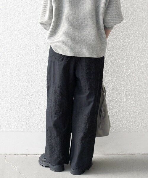 SHIPS / シップス その他パンツ | bon_meur:〈洗濯機可能〉ロゴ エンブロイダリー パッチワーク ワイド パンツ | 詳細13