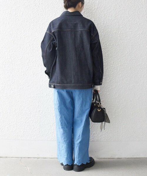 SHIPS / シップス その他パンツ | bon_meur:〈洗濯機可能〉ロゴ エンブロイダリー パッチワーク ワイド パンツ | 詳細17