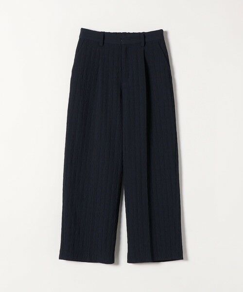 SHIPS / シップス その他パンツ | SHIPS any:〈手洗い可能〉ジャカード タック セミワイド パンツ［NAVY BLUE］ | 詳細22