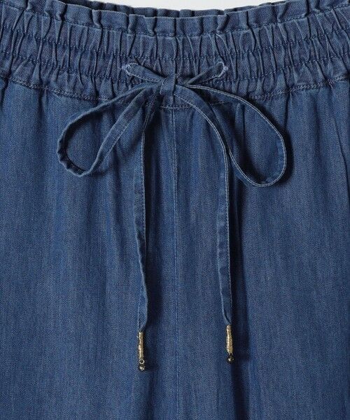 SHIPS / シップス デニムパンツ | bon_meur:〈洗濯機可能〉エンブロイダリー ギャザー フレア デニム イージー パンツ | 詳細10