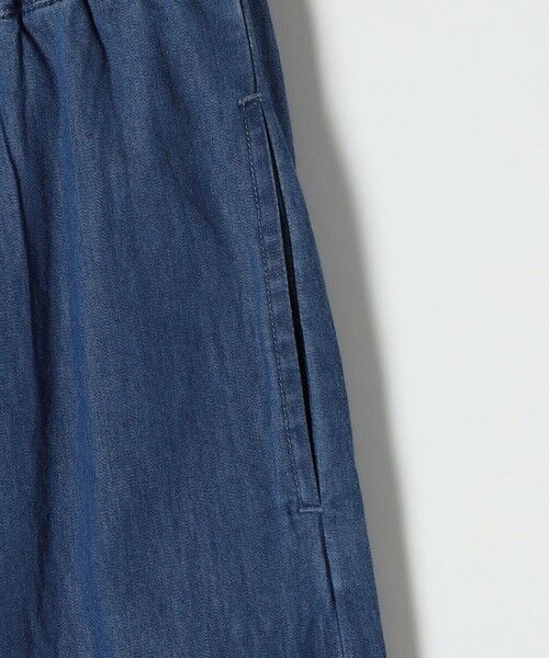 SHIPS / シップス デニムパンツ | bon_meur:〈洗濯機可能〉エンブロイダリー ギャザー フレア デニム イージー パンツ | 詳細11