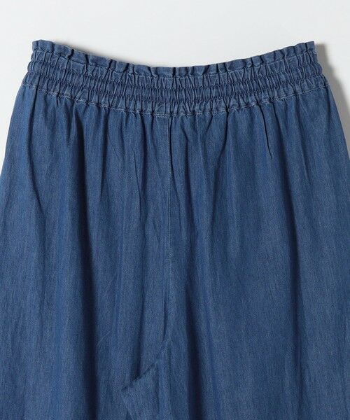 SHIPS / シップス デニムパンツ | bon_meur:〈洗濯機可能〉エンブロイダリー ギャザー フレア デニム イージー パンツ | 詳細15