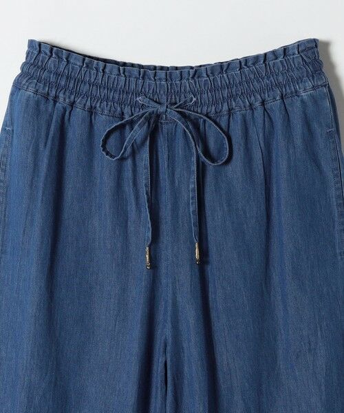 SHIPS / シップス デニムパンツ | bon_meur:〈洗濯機可能〉エンブロイダリー ギャザー フレア デニム イージー パンツ | 詳細9