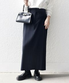 SHIPS / シップス ロング・マキシ丈スカート | SHIPS any:〈洗濯機可能〉ウォーム ストレッチ Iライン ベイカー スカート