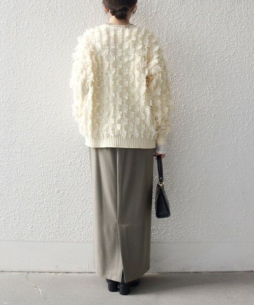 SHIPS / シップス ロング・マキシ丈スカート | SHIPS any:〈洗濯機可能〉ウォーム ストレッチ Iライン ベイカー スカート | 詳細2