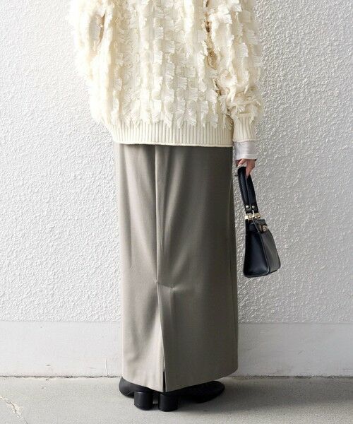 SHIPS / シップス ロング・マキシ丈スカート | SHIPS any:〈洗濯機可能〉ウォーム ストレッチ Iライン ベイカー スカート | 詳細6